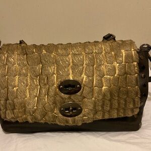 Postina The Bag The Original Zanellato Textured  Shoulder Bag Turn-Lock Closure